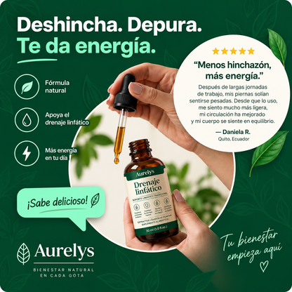 Aurelys™ Sentirse MÁS Ligera y MENOS Hinchada en 16 días o menos!
