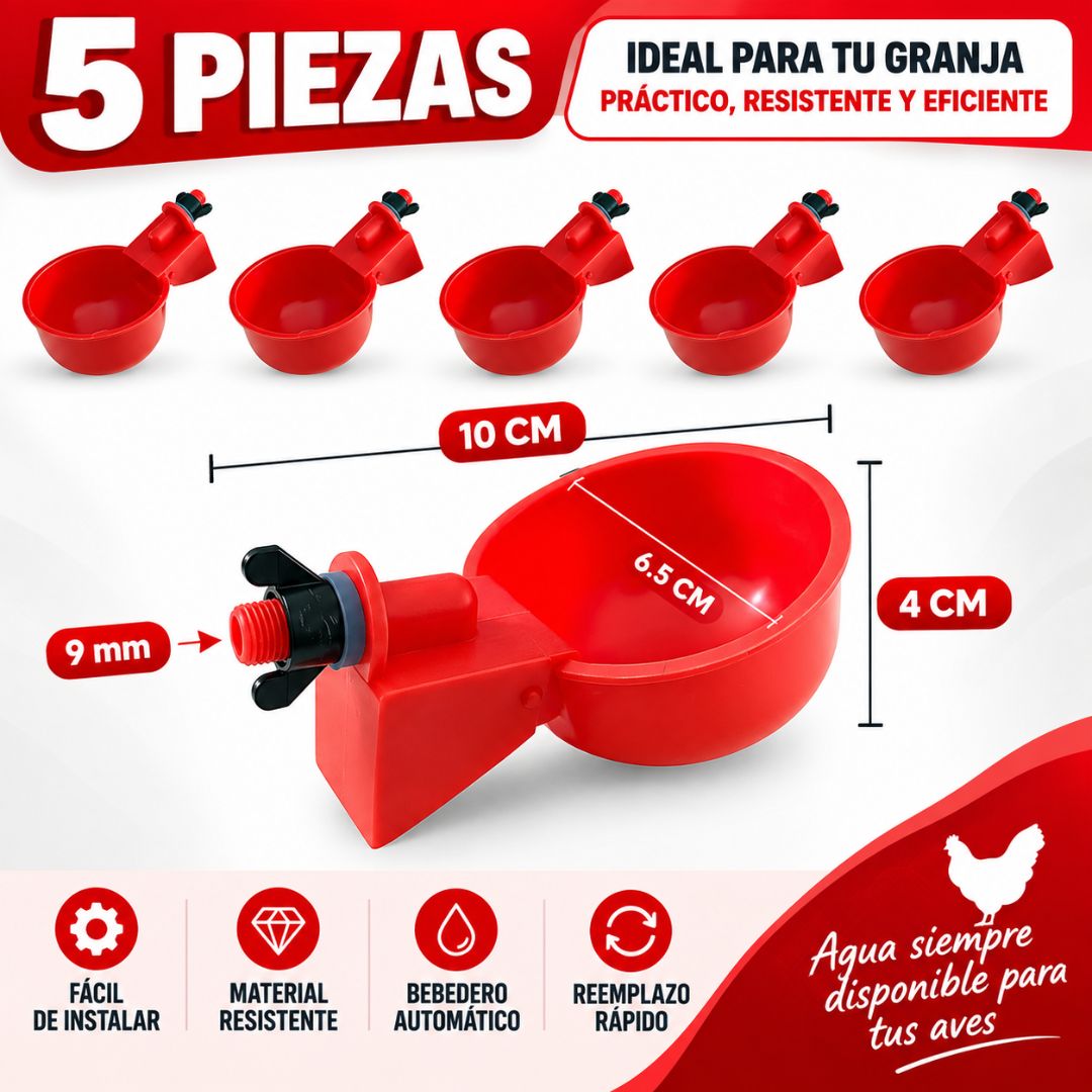 Bebedero de Aves - Agua Limpia Aves Saludables!