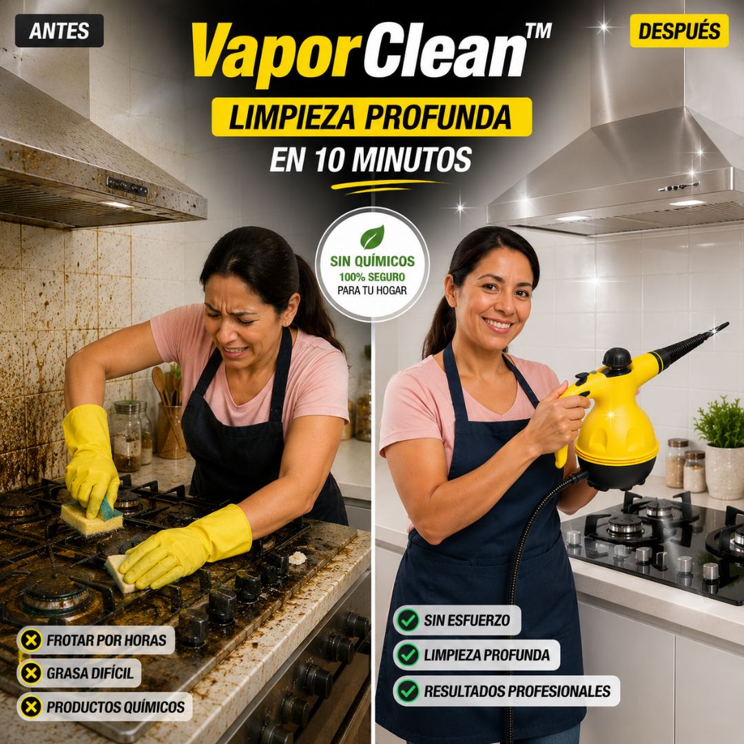 VaporClean™ - Limpieza Profunda en 10 minutos!