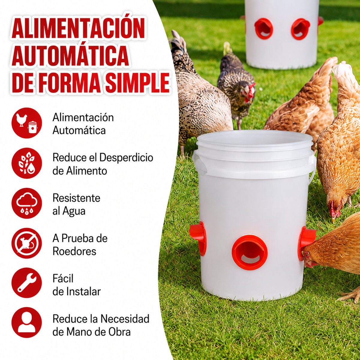 PACK X4 COMEDEROS – ALIMENTO LIMPIO Y SIEMPRE DISPONIBLE!