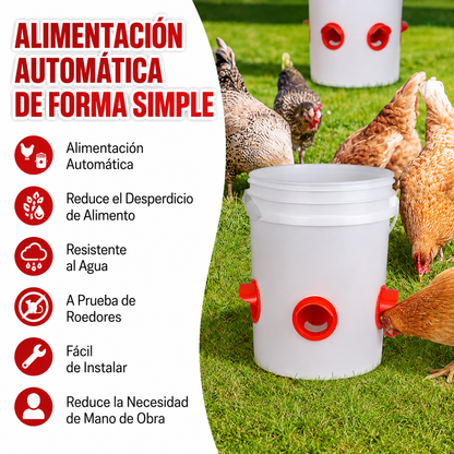 PACK X4 COMEDEROS – ALIMENTO LIMPIO Y SIEMPRE DISPONIBLE!