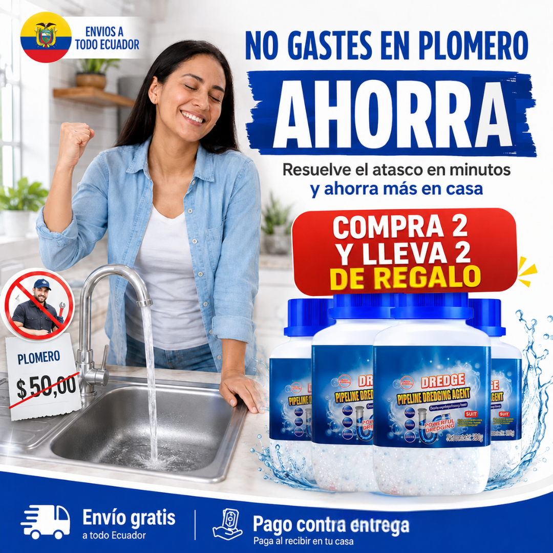 ¡PROMO2+2! Power Clean® Destapa Cañerías en 3 minutos